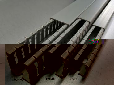 DIN-Verdrahtungskanal 37,5 x 37,5 mm HxB mit Deckel - 20m